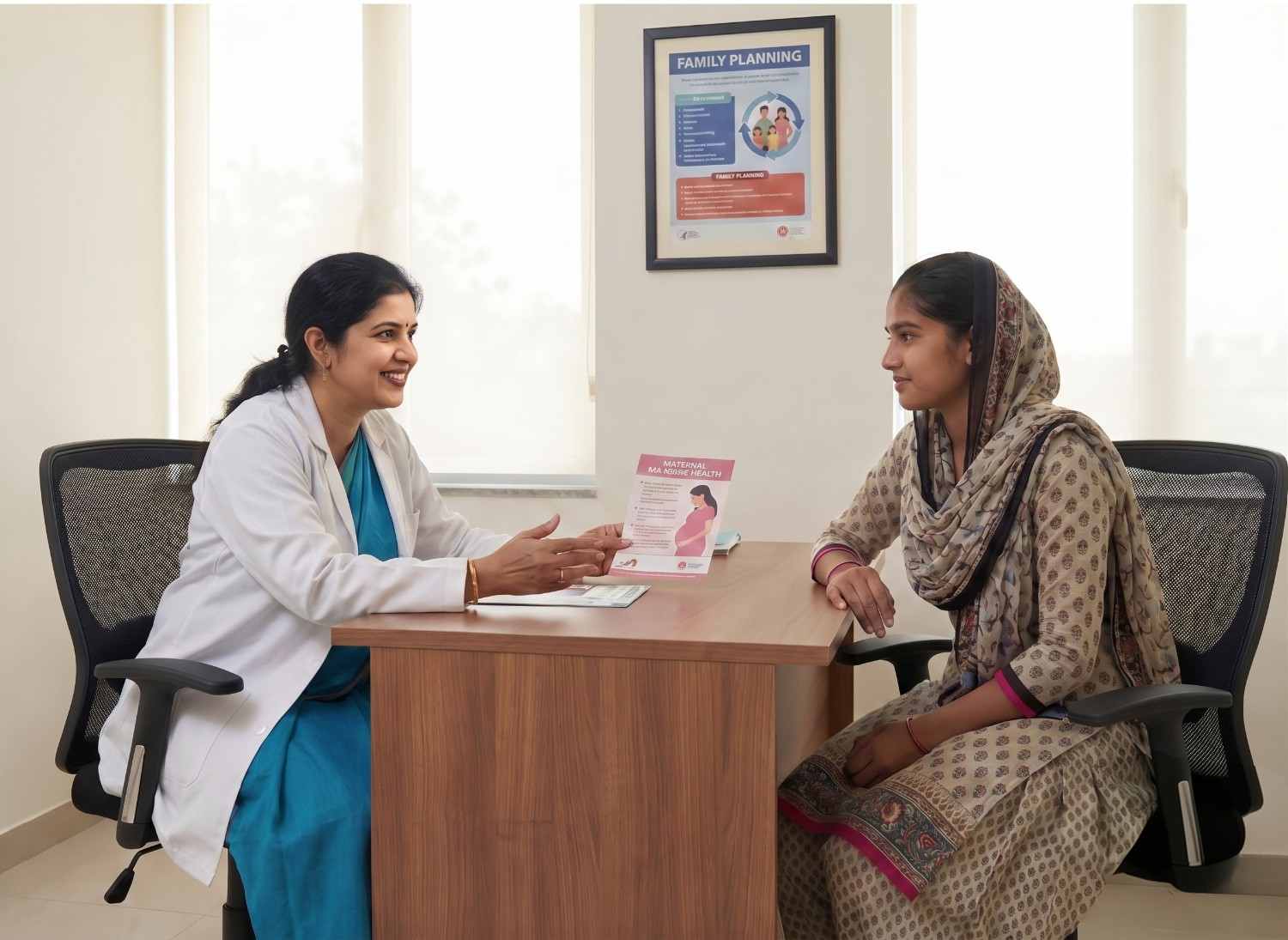 Maternal and women's health consultation at Krishna Hospital, Tirunelveli