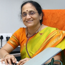 Portrait of Dr. Mrs. Pushpa Raju, Director at Krishna Hospital, Tirunelveli