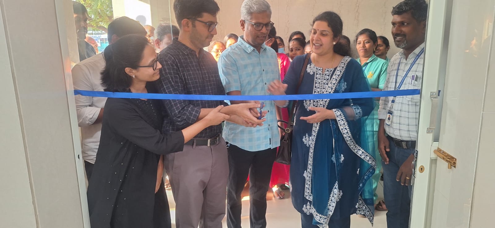 Hospital facility inauguration ribbon cutting ceremony at Krishna Hospital, Tirunelveli