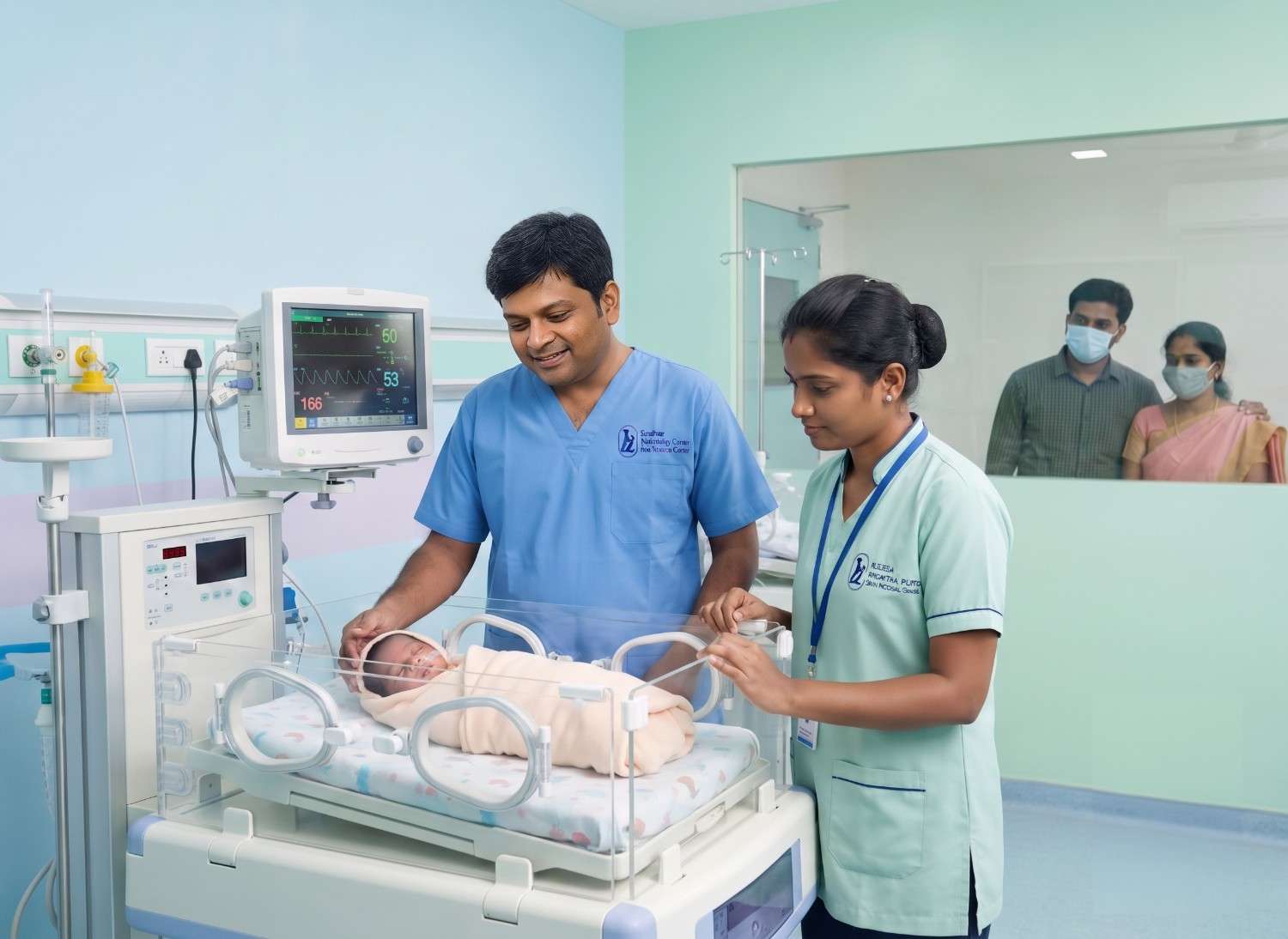 Sick newborn and pre-term unit at Krishna Hospital, Tirunelveli